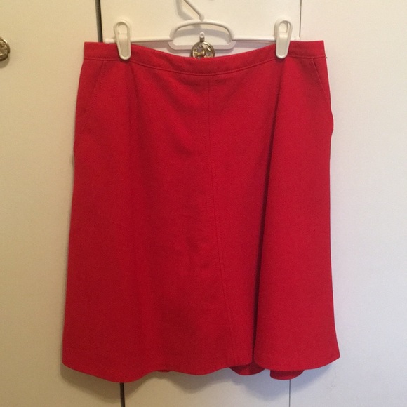 LOFT Dresses & Skirts - Red Swing Skirt from Loft